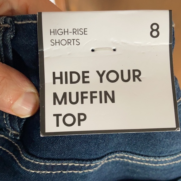 Relist6/27❌high rise cuffed jean short stretch perfect tummy control - Picture 13 of 13
